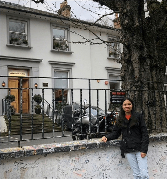 Michelle Duque in Abbey Road